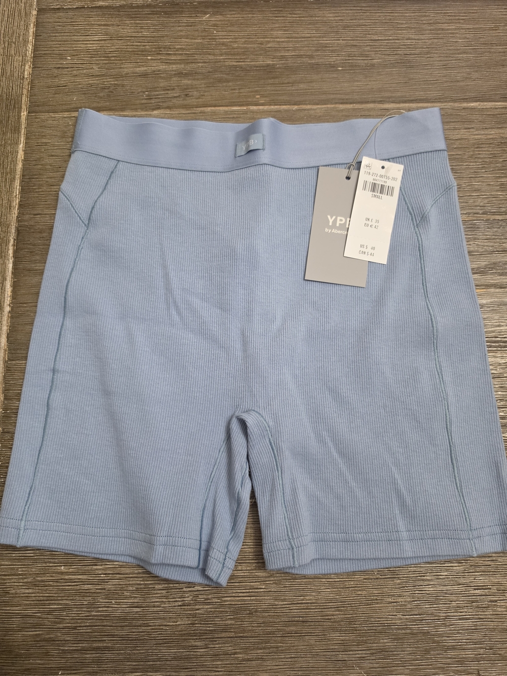 Abercrombie & Fitch Light Blue High Waist - Modal Ribbed Boy Short